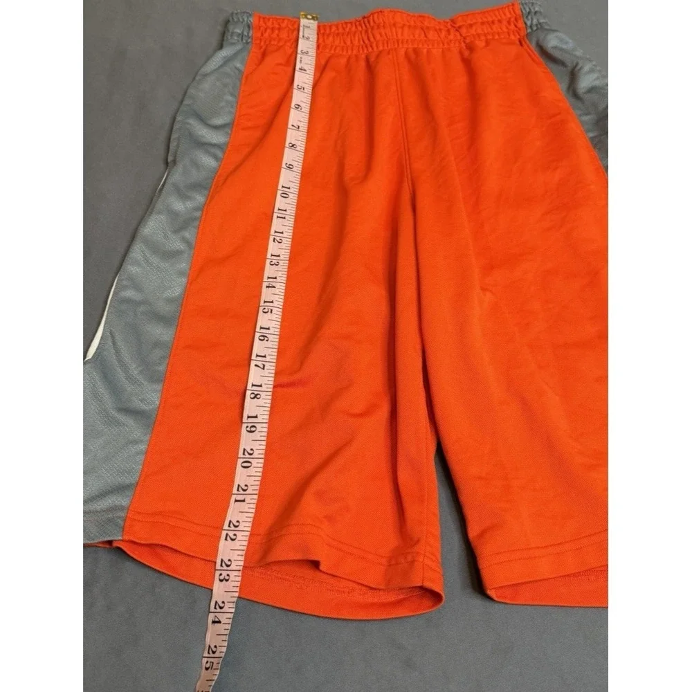 Nike Shorts Mens Size Medium Orange Basketball‎ Drawstring Pockets Lightweight
